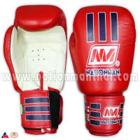 NATIONMAN นวมมวยไทย สำหรับแข่งขัน หนังแท้  16 OZ