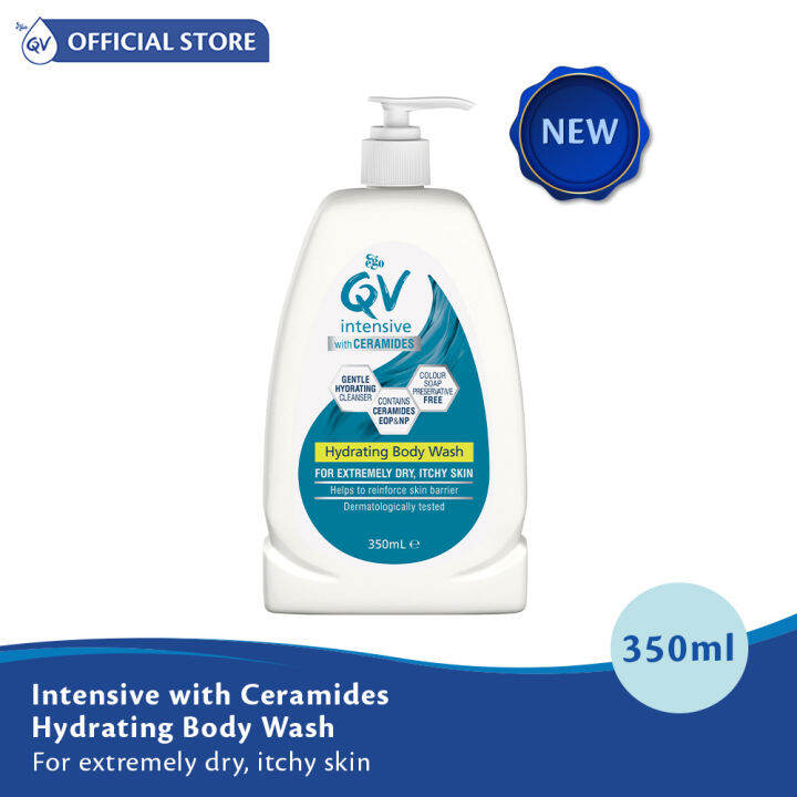 QV Intensive with Ceramides Hydrating Body Wash 350ml Lazada