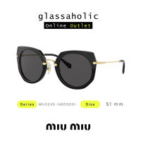 [ลดกระหน่ำ] แว่นกันแดด Miu Miu รุ่น MU02XS-1AB5S051 ทรง Cat Eye แฟชั่นใหม่