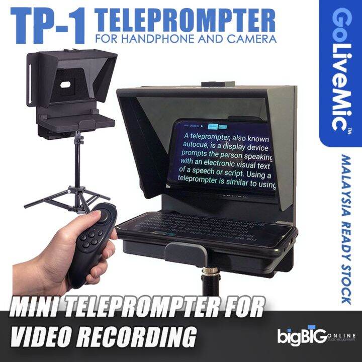 【Tiktok Hot】 (NEW) GoLive Mini Teleprompter TP1 Autocue for Mobile