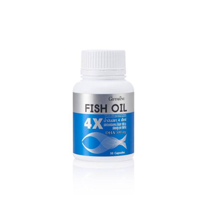 น้ำมันปลา-กิฟฟารีน-น้ำมันตับปลา-4x-fish-oil-มี-dha-สูงถึง-500-mg-ทานได้ทุกวัย