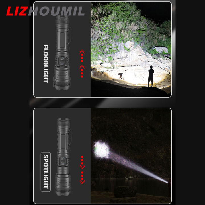 lizhoumil-โคมไฟ-xhp160พร้อมตัวหนีบ-ไฟฉาย-led-30w-พลังสูงพลังสูงไฟฉายอะลูมิเนียมผสมโลหะแรงมาก