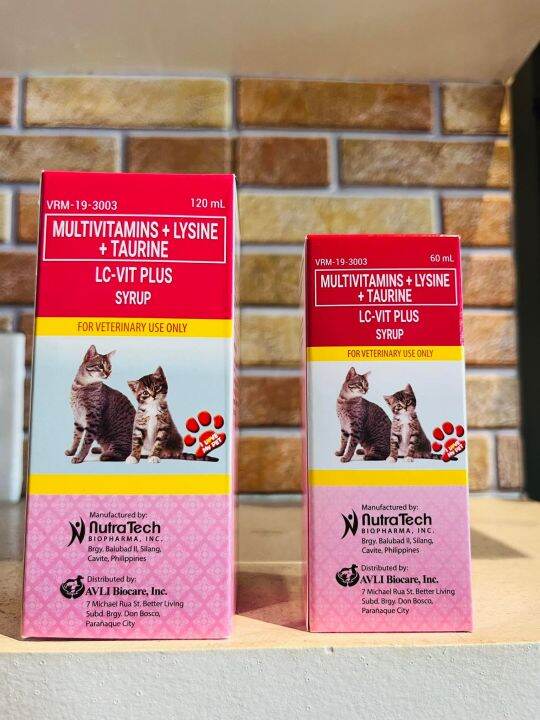 LCVIT PLUS Syrup (Multivitamins) for Cats & Kittens Lazada PH