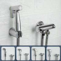 Handheld Portable Cloth Diaper Bidet Toilet Shattaf Sprayer Bathroom Toilet Bidet Shower Head ss Valve With Hose and Holder