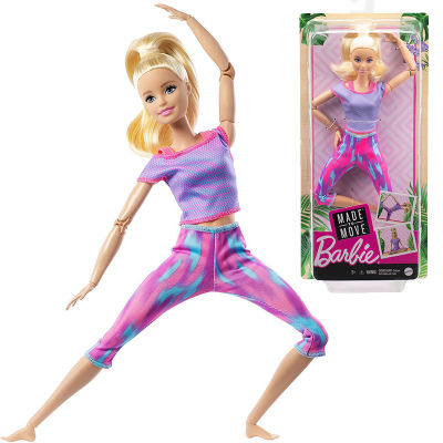 Original Barbie Gymnastics Balance Beam Barbie Doll for Girls Accessories with Twirling Kid Toys for Children Sports Bjd Playset