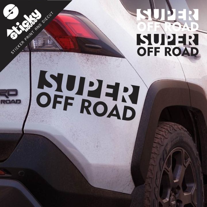 sticker-สติ๊กเกอร์-งานไดคัท-ลาย-super-off-road-ขายเป็นคู่-สติ๊กเกอร์ติดได้ทุกที่