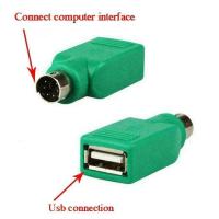 USB Female to PS2 PS/2 Male Converter Adapter For USB Keyboard USB Mouse Mice Connect With Desktop Computer