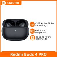 Xiaomi Redmi Buds 4 Pro TWS หูฟังบลูทูธที่ใช้งานเสียงยกเลิก3ไมค์หูฟังไร้สาย36ชั่วโมงแบตเตอรี่