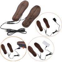 【CW】 USB Electric Powered Fur Heating Insoles Keep Warm Foot Shoes  Insole Heated