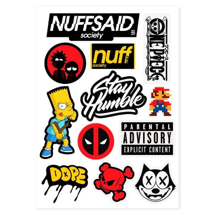 V3-Thai Stickers Decals Motorcycle Car, Vehicle, Assorted A4 Size