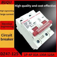 DZ47 1 4P 80A 125A 400V C Type Mini Circuit Breaker MCB Short Overload Circuit Protector Din Rail Mount Breaking Capacity 10KA