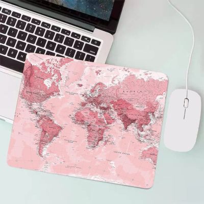World Map Small Gaming Mouse Pad PC Gamer Keyboard Mousepad XXL Computer Office Mouse Mat Laptop Carpet Anime Mause pad Desk Mat Basic Keyboards