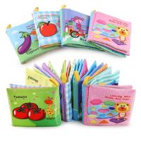 Baby Soft Cloth Books Sound Paper Quiet Books Early Learning Montessori Cloth Book Toys for Newborn Toddler 0 36M Rattle