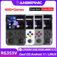 ANBERNIC RG353V RG353VS R เกมมือถือคอนโซล RK3566 3.5นิ้ว640*480 Emulator เครื่องเล่นวิดีโอเกมแบบพกพา Android Linux OS