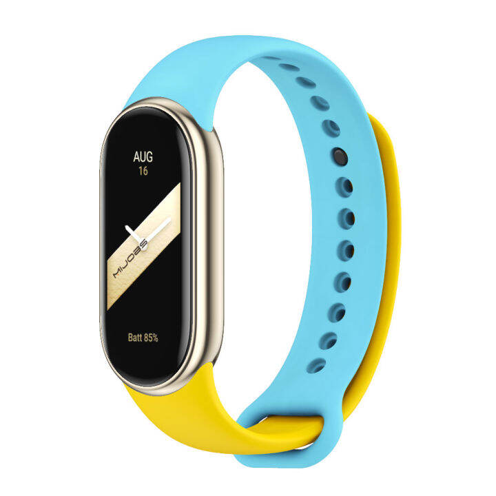 สายรัดสำหรับ-mi-band-8สร้อยข้อมือสำหรับ-xiaomi-smart-band-8-nfc-smartwatch-กีฬาสายรัดข้อมือยางซิลิโคน-correa-miband-8สาย