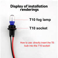 10ชิ้นรถจักรยานยนต์ผู้ถือโคมไฟไฟฟ้า T10ตราสารโคมไฟซ็อกเก็ตหลอดไฟเคเบิ้ล