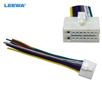 LEEWA Car Radio Stereo 16pin Wire Harness Male Plug Cable Connector Adapter For Mitsubishi Galant Clarion CA1512