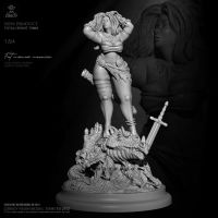 75mm 1/24 Resin model kits figure beauty colorless and self-assembled TD-2812