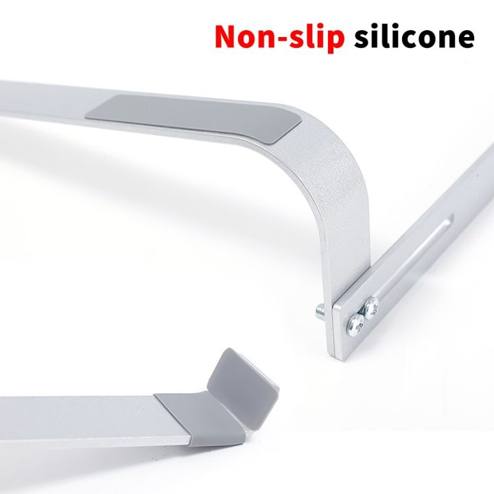 aluminum-alloy-laptop-stand-non-slip-computer-cooling-bracket-for-macbook-air-pro-portable-notebook-metal-holder-mount-adhesives-tape