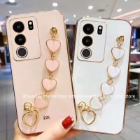 น่ารัก เคสโทรศัพท์ Phone Case VIVOV29 VIVO V29 Pro V29e 5G ใหม่ เคส สีลูกอมซิลิโคนนิ่มแฟชั่นที่สร้างสรรค์ป้องกันการตกกระแทกด้านหลังสร้อยข้อมือรูปหัวใจ2023