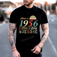 Made In 1956 66 Years Of Being Awesome 66Th Birthday Gift T-Shirt Clothing Graphics Tshirt Sweatshirt Undershirt Unisex Shirt