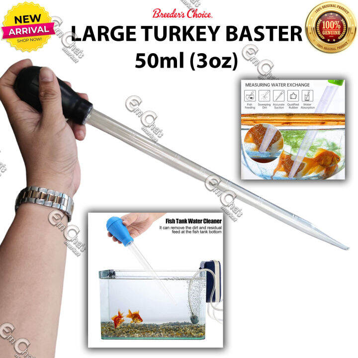 JTC LARGE Turkey Baster 50ml (Random Color)Fish Food Feeder(acc)Spot