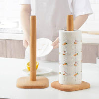 Hot Sale Kitchen Roll Paper Towel Rack Stand Wooden Paper Holder for Kitchen Organization and Storage