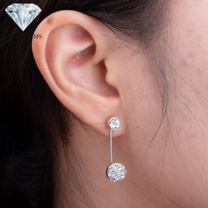 malai-gems-ต่างหูเพชร-เงินแท้-silver-925-เพชรสวิส-cz-เคลือบทองคำขาว-รุ่น11012778-แถมกล่อง-ต่างหูcz-ต่างหูเงินแท้