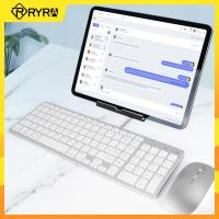 RYRA คีย์บอร์ดไร้สาย Bluetooth 2.4G คีย์บอร์ดสองโหมดปิดเสียงการชาร์จแล็ปท็อป All-In-One อุปกรณ์เสริมคอมพิวเตอร์เดสก์ท็อป