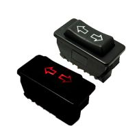 1pc 5Pin 24V/12V Universal Car Power Window Switch Red Green Lamp Indicator Plastic Electronic Components Lifter Switch