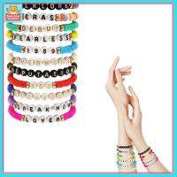 GQBN44V3 ต่อต้านฮีโร่ กำไลข้อมือสร้อยข้อมือ คนรักกล้าหาญ คติชนวิทยา TS eras Tour bracelets set ของใหม่ โพลิเมอร์ดินเหนียว ชุดกำไลข้อมือ คอนเสิร์ตแสดงคอนเสิร์ต