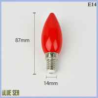 Bluesea หลอดไฟ Led สำหรับแท่นบูชา E12/E14เทียนแดง Lampu Hias Lampu Buddha ขมับ1ชิ้น