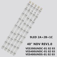 บาร์ทีวี LED ใหม่สำหรับ VESTEL K40DLV2F VES400UN D40F185N3C VES400UNDS01B VES390UNDC 01 40 BMS DLED 0.36A U5R7 YE PAR LT-39C740