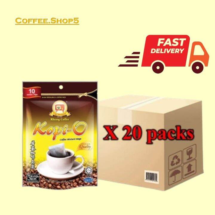 Kluang Black Coffee Cap Televisyen Kopi O Kosong (10 sachets x 20 packs ...