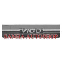 ชายบันไดประตู สแตนเลส Toyota Vigo รุ่น 4 ประตู ปี 2004,2005,2006,2007,2008,2009,2010,2011,2012,2013,2014 ครอบบนพลาสติกใหญ ชายบันได กันรอยประตู สคัพเพลท สครับเพลทกันรอย กาบประตู กันรอยชายบันได ครอบชายบันได