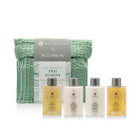 BATH&amp;BLOOM x YACCO Exclusive amenities upcycled green bag set - ชุดผลิตภัณฑ์ดูแลผิวกายและเส้นผม กลิ่นดอกมะลิไทย