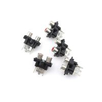 【CW】 5Pcs 2 hole RCA Female Stereo audio Jack AV Audio input socket Connector Amplifier Interface Signal connection