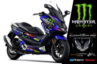 สติ๊กเกอร์แต่งลายรถ Honda Forza 350 2020 ลาย Monster