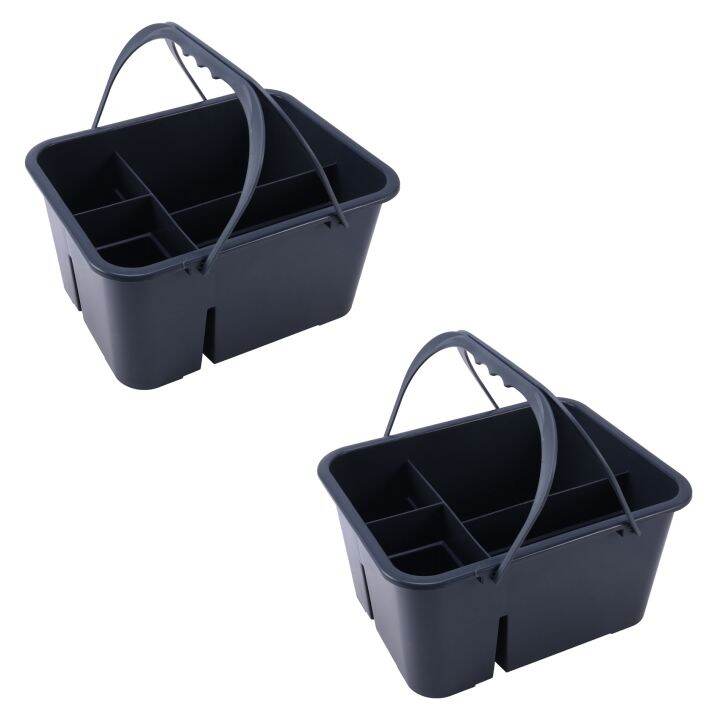 2x-sundries-cleaning-basket-plastic-portable-tool-box-storage-basket-hotel-cleaning-cleaning-sanitation-tool-basket