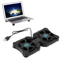 USB Fan Cooler 2 Fan Cooling Charging Board เหมาะสำหรับโน๊ตบุ๊คคอมพิวเตอร์แบบพกพา