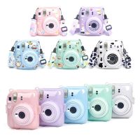 สำหรับ Fujifilm Instax Mini 12เคสป้องกันกล้องกระเป๋ากล้องสำเร็จรูปใสคริสตัลพร้อมชุดสติกเกอร์ Tali Bahu