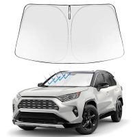 ที่คลุมกันแดดของเล่นเด็กบาจาสำหรับรถยนต์โตโยต้า RAV4 2019-2022ร่มกันแดดกระบังแสงกระจกหน้ารถอุปกรณ์เสริมครีมกันแดด