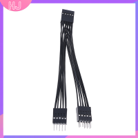 【HJ】 9Pin HD Audio 1ถึง2พอร์ตคูณ Y Splitter MALE TO FEMALE EXTENSION CABLE