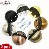 Wonzeal Rubber Magnetic Door Stopper Stainless Steel Non Punching Sticker Hidden Holders Floor Hardware Furniture Fittings Decorative Door Stops