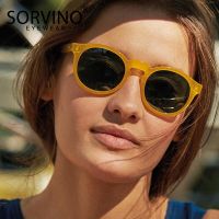 SORVINO Retro Round Cat Eye Sunglasses Women Luxury nd 90s Designer Orange Pink Mirror Circle Cateye Sun Glasses Shades SP326