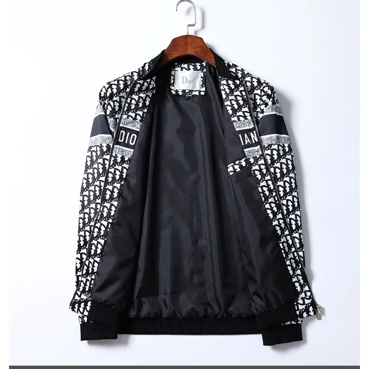 Macrocannage Cropped Bomber Jacket Black Quilted Technical Taffeta  DIOR