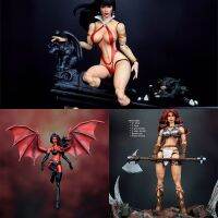 ERLCRS01 1/12สัดส่วนสะสมได้15ซม. ทั้งชุด Red Sonja ราชินีแห่งกระเป๋าสตางค์ผู้หญิง Vampirella ผู้หญิงตุ๊กตาขยับแขนขาได้