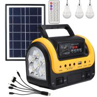 Solar Generator with Solar Panels Portable Solar Power Station Lifepo4 with Led Flashlight Solar Powered For Home Use Camping