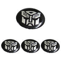 4 Pcs มาใหม่ล่าสุด Cool สไตล์สติ๊กเกอร์ติดล้อรูปลอกสัญลักษณ์รถ Sticker4Pcs Transformers Hub ติดฉลาก Decent Villain ล้อป้าย Autobot หลอกลวงล้อป้ายสติกเกอร์รถ56.5มม.