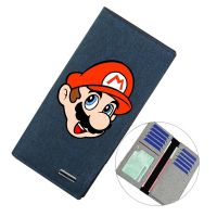 Super Mario Bros Men Long Bifold Wallets Anime Peripheral Wallets Canvas Wallets Male And Female Students Double Layer Large Capacity Clutch